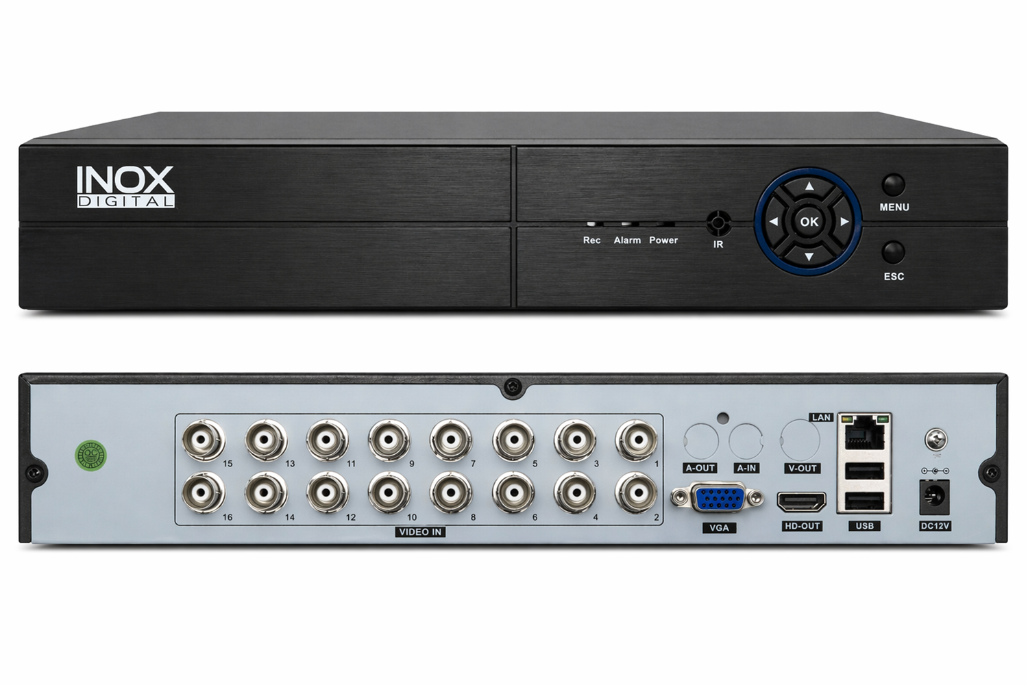 INOX-5016AHDVR 16 KANAL AHD P6SPRO DVR (KOLİ 5 ADET)