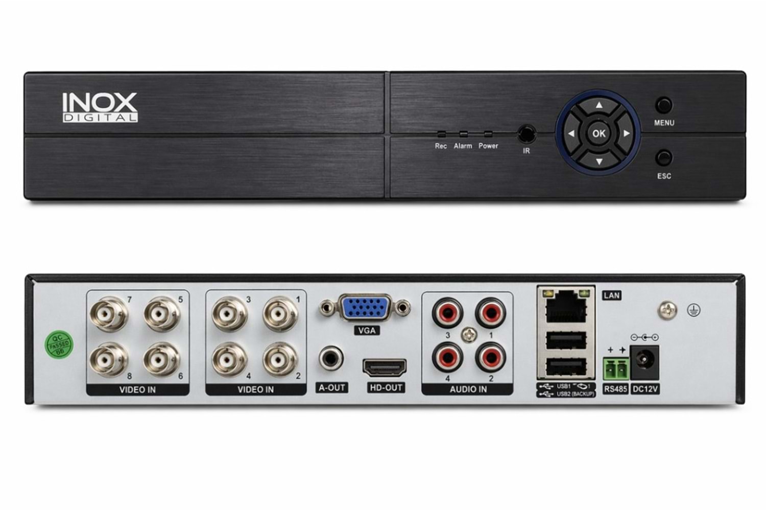 INOX-X418D 8 KANAL DVR KAYIT CİHAZI (KOLİ 10 ADET)