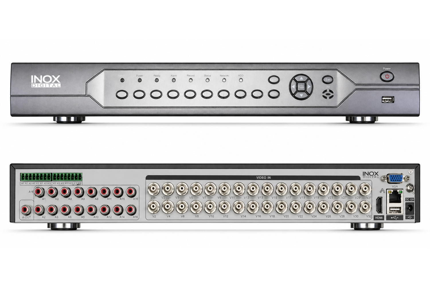 INOX-X432D 32 KANAL XMEYE DVR KAYIT CİHAZI (KOLİ 5 ADET)