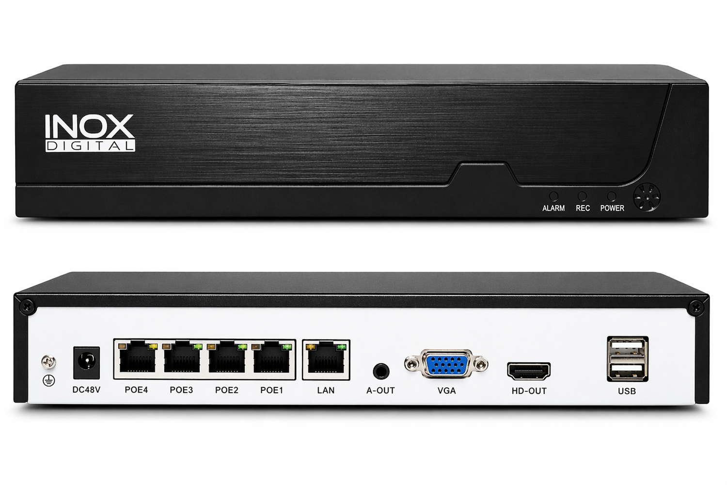 INOX-X514P HİEASY 4CH POE+6CH normal IPC =10CH 4K NVR (KOLİ 10 ADET)
