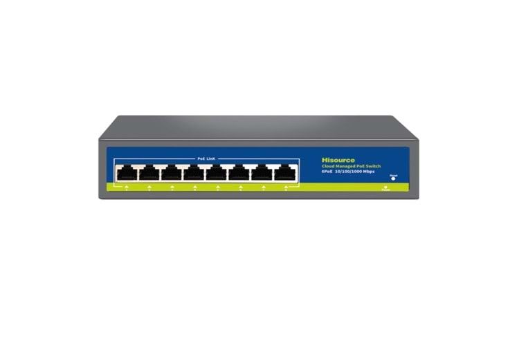 Hi-G0800GB-CD 8 Ports Full Gigabit PoE Managed WEB/APP 96W