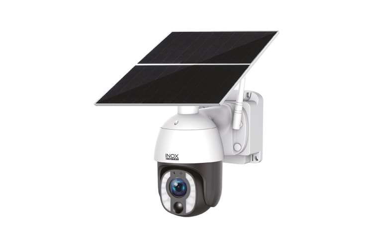 INOX-233 (10X OPTİK ZOOM-SÜREKLİ KAYIT)SOLAR PANELLİ PTZ KAMERA (UBOX)