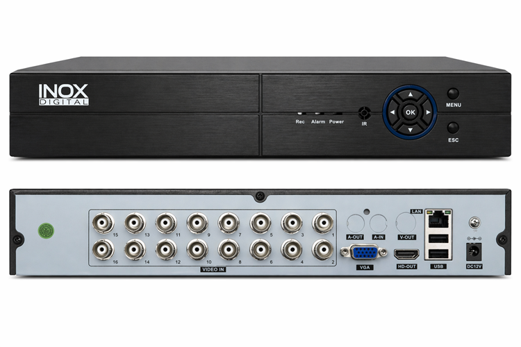 INOX-5016AHDVR 16 KANAL AHD P6SPRO DVR (KOLİ 5 ADET)